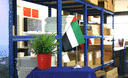 Vereinigte Arabische Emirate - Satin Tischflagge 15 x 22 cm