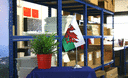 Wales - Satin Tischflagge 15 x 22 cm