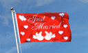 Just Married - 3x5 ft Flag