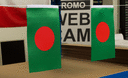 Bangladesch - Satin Flagge 15 x 22 cm