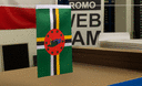 Dominica - Satin Flag 6x9"