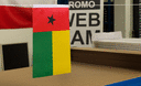 Guinea Bissau - Satin Flagge 15 x 22 cm