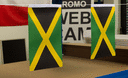 Jamaika - Satin Flagge 15 x 22 cm