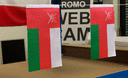Oman - Satin Flagge 15 x 22 cm