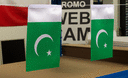 Pakistan - Satin Flagge 15 x 22 cm