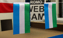 Sierra Leone - Satin Flagge 15 x 22 cm