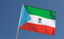 Äquatorial Guinea - Stockflagge 30 x 45 cm