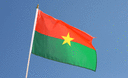 Burkina Faso - Drapeau sur hampe 30 x 45 cm
