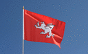 England Pendragon Weißer Drachen - Stockflagge 30 x 45 cm