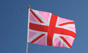 Union Jack pink - Hand Waving Flag 12x18"