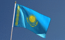 Kasachstan - Stockflagge 30 x 45 cm