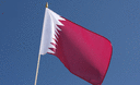 Qatar - Hand Waving Flag 12x18"