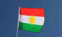 Kurdistan - Drapeau sur hampe 30 x 45 cm