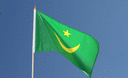 Mauritanie - Drapeau sur hampe 30 x 45 cm