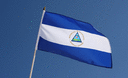 Nicaragua - Drapeau sur hampe 30 x 45 cm