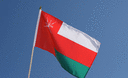 Oman - Hand Waving Flag 12x18"
