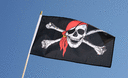 Pirat Kopftuch - Stockflagge 30 x 45 cm
