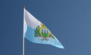 San Marino - Stockflagge 30 x 45 cm