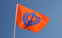 Sikhismus - Stockflagge 30 x 45 cm