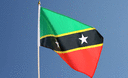 Saint-Kitts-et-Nevis - Drapeau sur hampe 30 x 45 cm