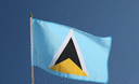 St. Lucia - Stockflagge 30 x 45 cm