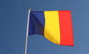 Tschad - Stockflagge 30 x 45 cm