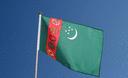 Turkmenistan - Stockflagge 30 x 45 cm