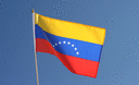 Venezuela 8 Etoiles - Drapeau sur hampe 30 x 45 cm