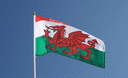 Pays de Galles CYMRU - Drapeau sur hampe 30 x 45 cm