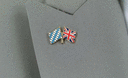 Bayern + Großbritannien - Freundschaftspin