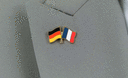 Allemagne + France - Pin's drapeaux croisés