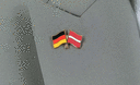 Deutschland + Lettland - Freundschaftspin