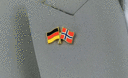 Deutschland + Norwegen - Freundschaftspin