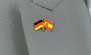 Deutschland + Spanien mit Wappen - Freundschaftspin