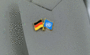 Deutschland + UNO - Freundschaftspin