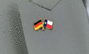 Deutschland + Texas - Freundschaftspin