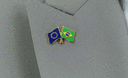 EU + Brasilien - Freundschaftspin