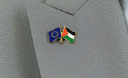 UE + Jordanie - Pin's drapeaux croisés