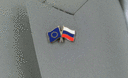 EU + Russland - Freundschaftspin