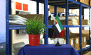 Extremadura - Tischflagge 10 x 15 cm