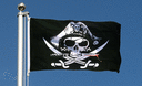 Pirate avec sabre sanglant - Drapeau 60 x 90 cm