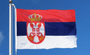 Serbie avec blason Drapeau 100 x 150 cm