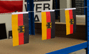 Deutschland Dienstflagge - Fähnchen 10 x 15 cm