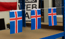 Island - Fähnchen 10 x 15 cm