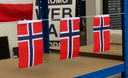 Norwegen - Fähnchen 10 x 15 cm