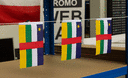 République Centrafricaine - Fanion 10 x 15 cm