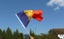 Rumania - Hand Waving Flag PRO 2x3 ft