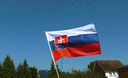 Slovaquie - Drapeau sur hampe PRO 60 x 90 cm