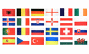 Euro Foot 2016 - Kit 24 drapeaux 60 x 90 cm