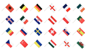 Euro 2016 kit supporter avec 24 drapeaux sur hampe